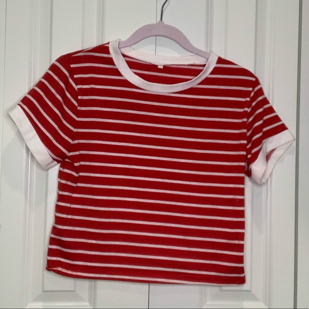 red striped shirt